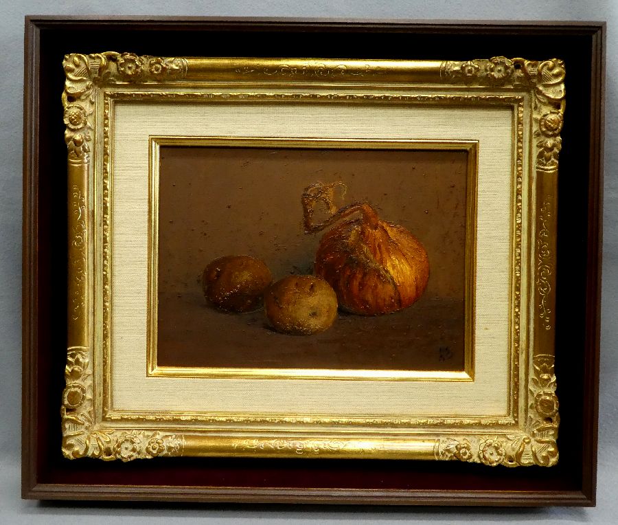 [貴重] 磯部則夫 静物画 油彩 かぼちゃとにんにく　P10号 貴重] 磯部則夫 静物画 油彩 かぼちゃとにんにく P10号 - メルカリ