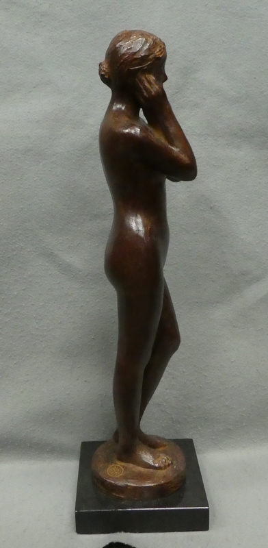 本物 美品 1980年代◇日展顧問 彫刻家 雨宮敬子「裸婦・女性像