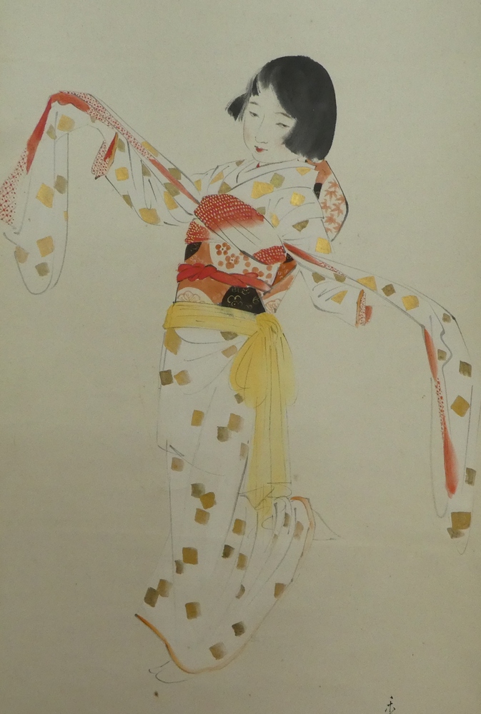 山川秀峰 『童謡』 [古美術こもれび] 骨董,掛軸,絵画の買取と販売,名古屋