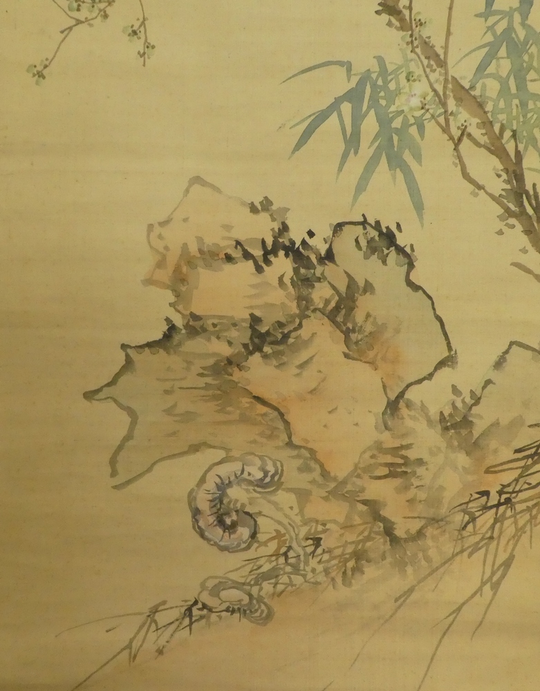 前田暢堂 『花鳥の図』 [古美術こもれび] 骨董,掛軸,絵画の買取と販売 