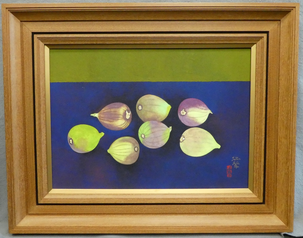 森緑翠 『いちじく』 [古美術こもれび] 骨董,掛軸,絵画の買取と販売,名古屋