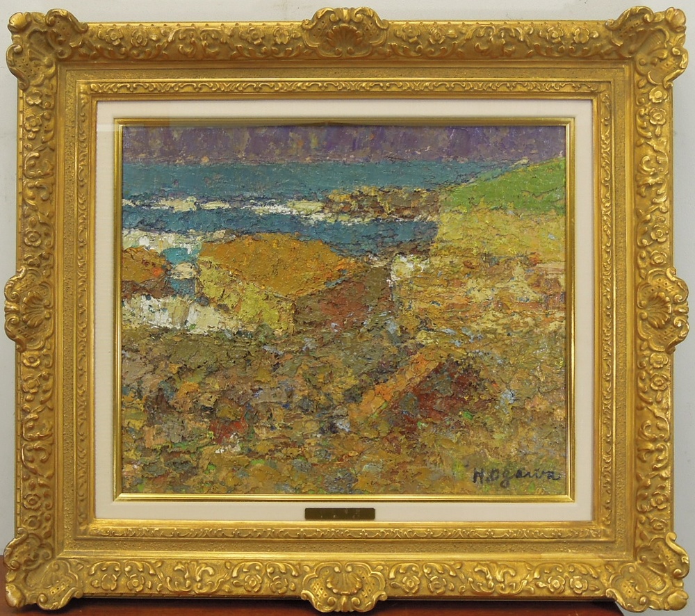 小川博史 『潮岬』 [古美術こもれび] 骨董,掛軸,絵画の買取と販売,名古屋